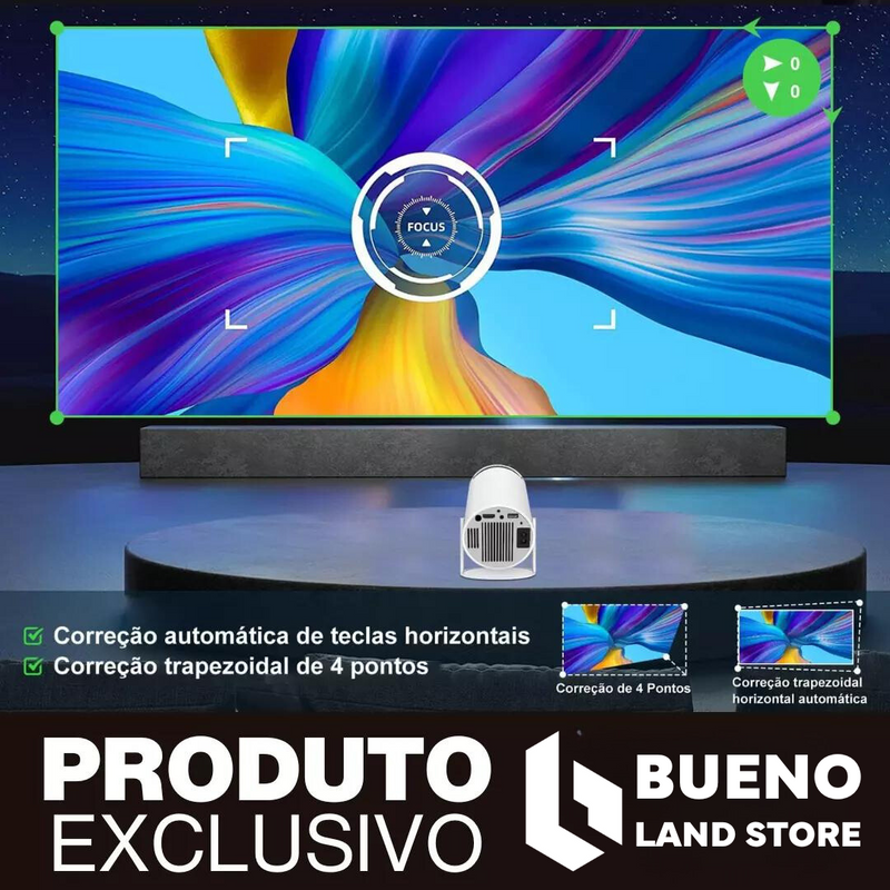 Projetor Portátil 4K Bueno Land - ORIGINAL