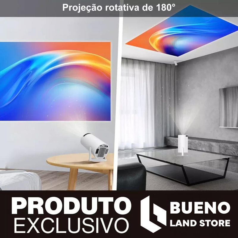 Projetor Portátil 4K Bueno Land - ORIGINAL