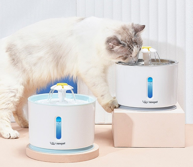 Fonte de água automática 2.4L para gatos e cães