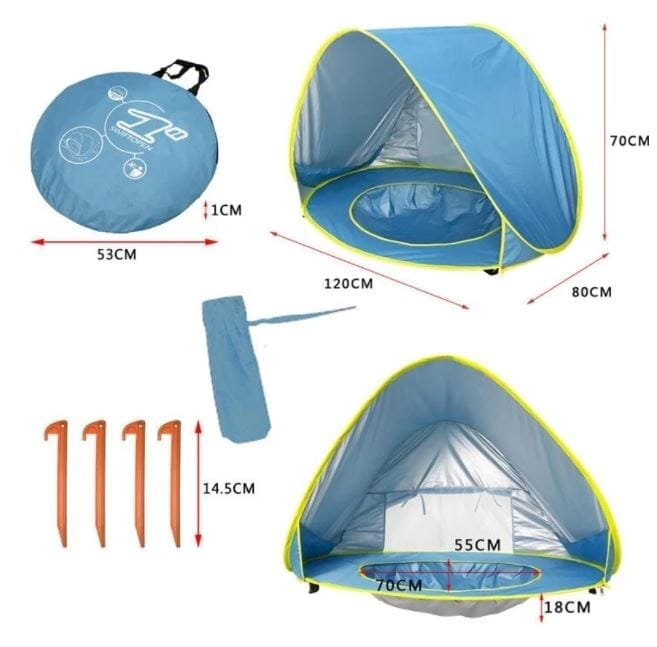 Barraca Bebê Feliz com Proteção UV - Tenda Kids