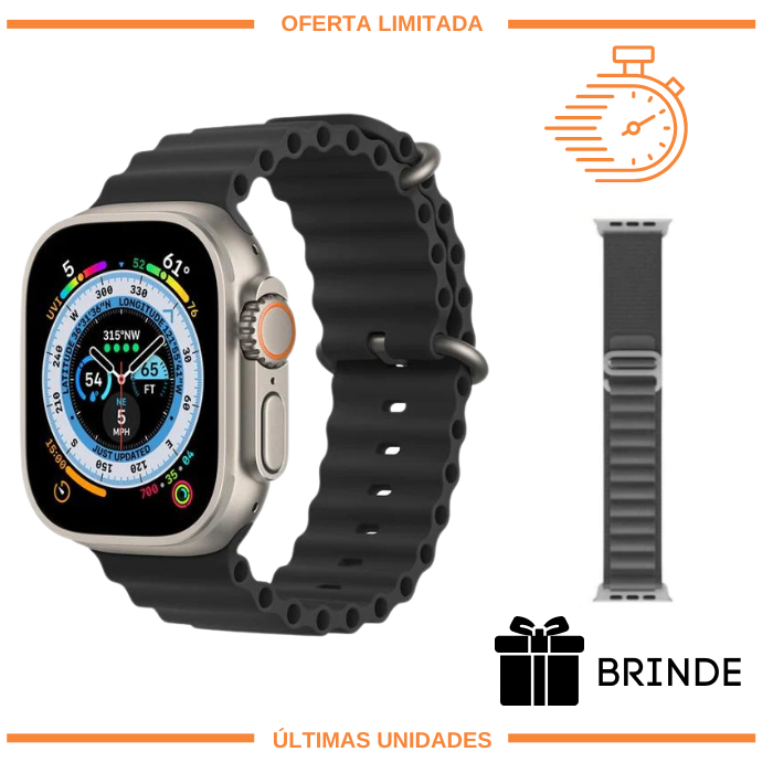 SmartWatch Serie 8 Ultra - Original + Pulseira Extra Brinde