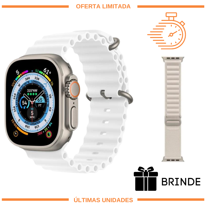 SmartWatch Serie 8 Ultra - Original + Pulseira Extra Brinde